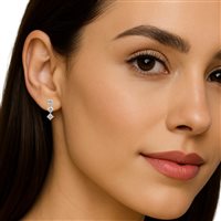 Ohrringe Idee Preziose dal 1987 Dame in Weißgold Diamante 0.39 Ct IP.OK18B/14D - IP.OK18B/14D